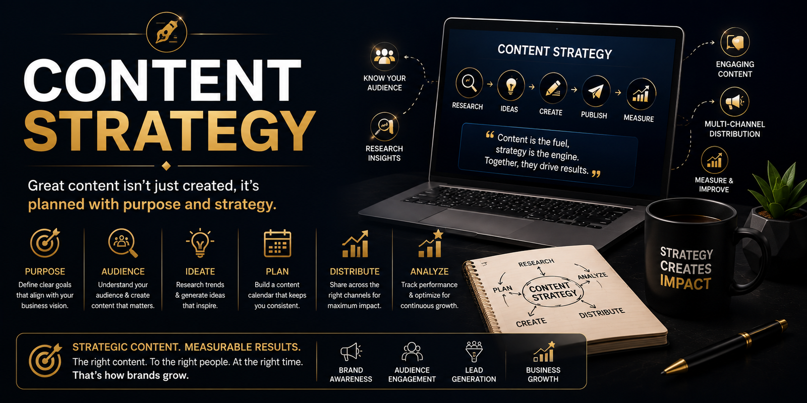 Marketing team planning digital content