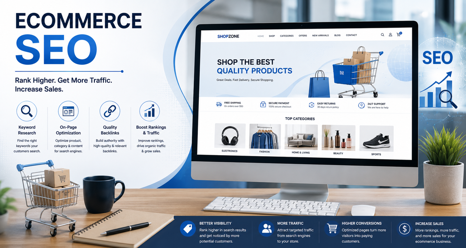 Ecommerce customer shopping online