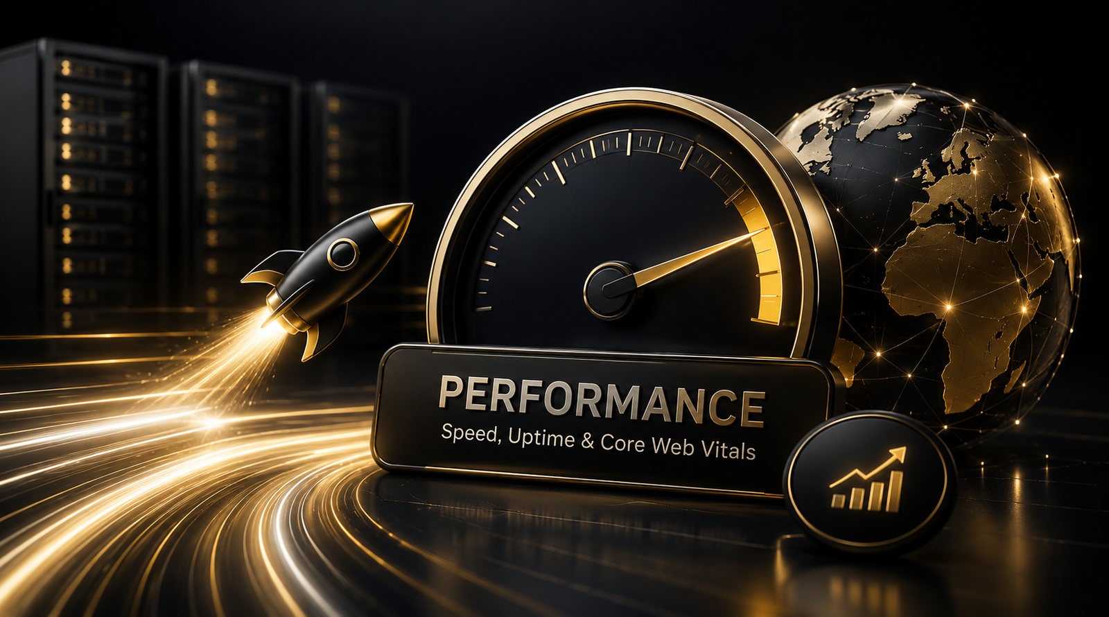 Website performance and availability analytics dashboard